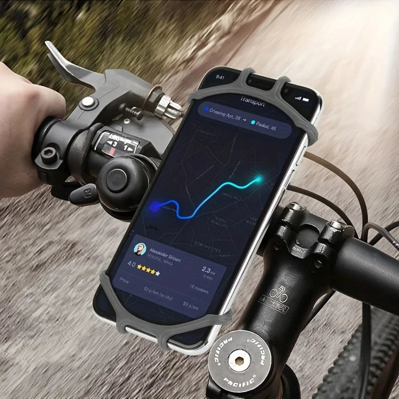 Motorcycle Phone Holder Universal Bicycle - Safe Installation 360 °