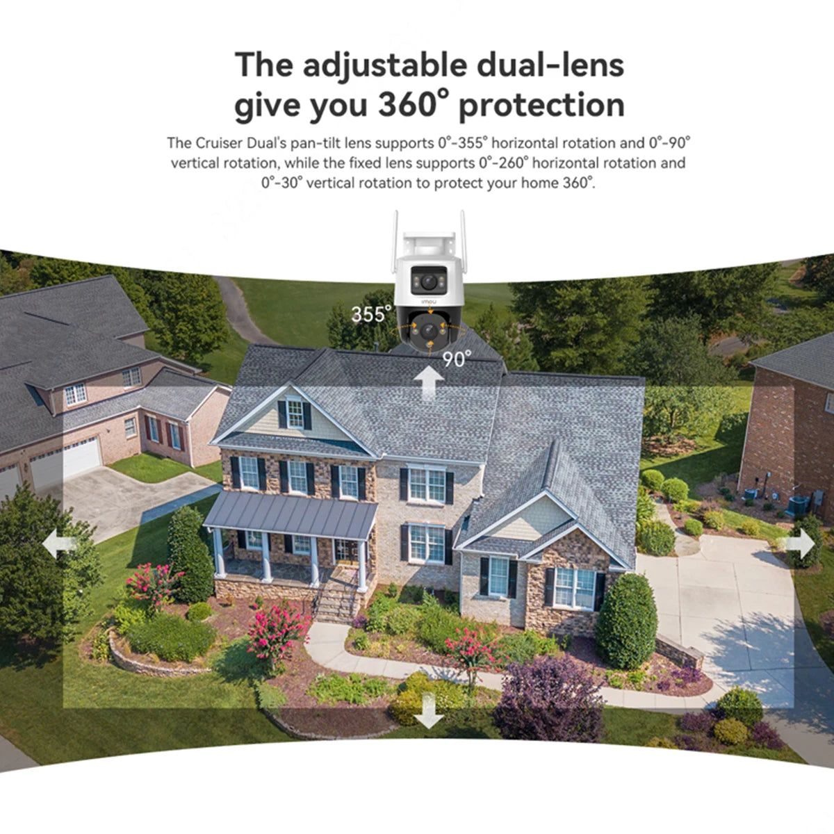 IMOU Cruiser Dual 8MP Dual Lens WiFi Camera Wifi 6 Zoom AI Human