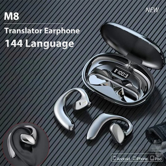 M8 Translator Earbuds 144 Language Translator Device Two Way Real Time