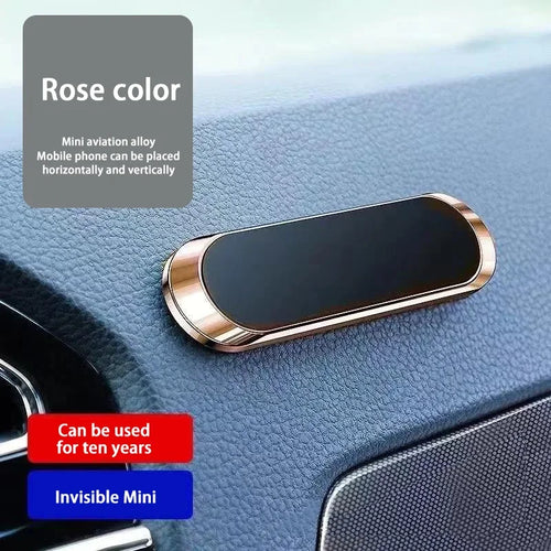 Magnetic Car Phone Holder Rotatable 360°Mini Strip Shape Stand For