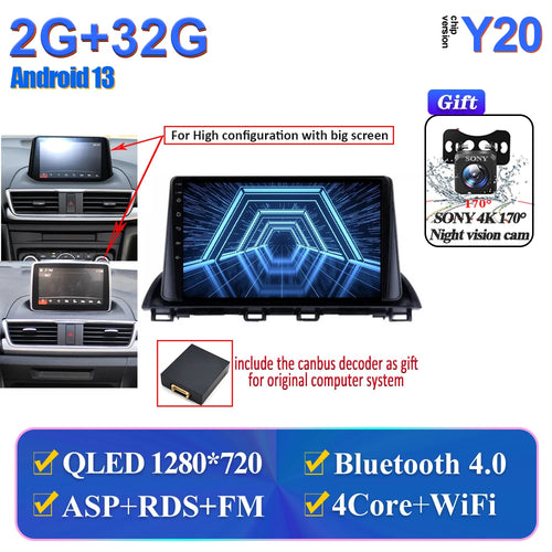 Car Multimedia Android For Mazda 3 Axela 2014-2017 2018 2019 Head Unit