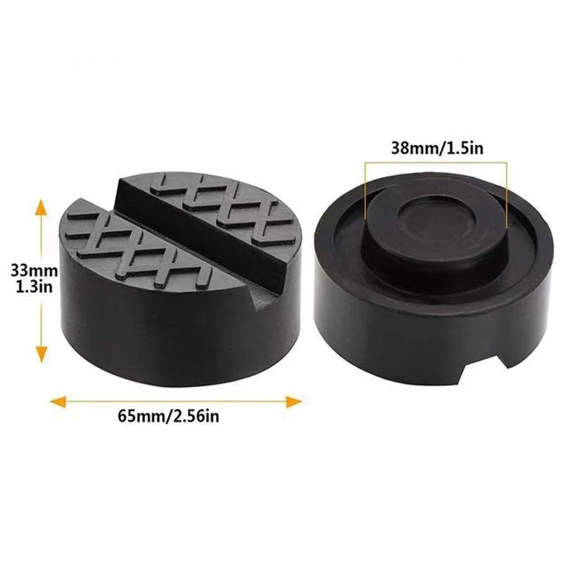 Car Jacks Hydraulic Lift Rubber Wheel Dolly Anti-slip Rail Adapter