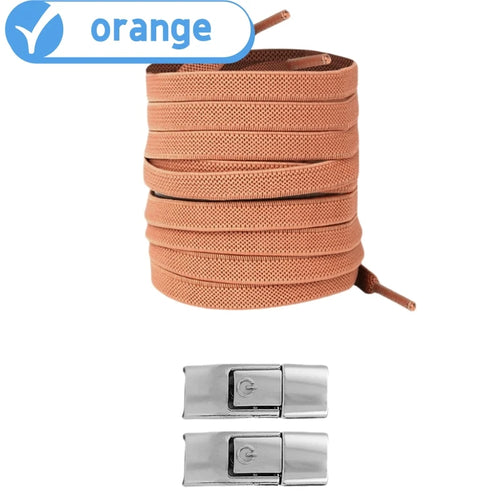8MM 2023 No Tie Shoe Laces Press Lock Shoelaces Without Ties Elastic