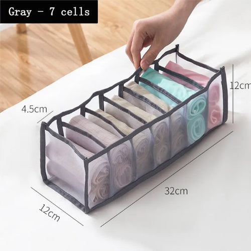 6/7/11 Foldable Underwear Underwear Socks Organizer With Dividers