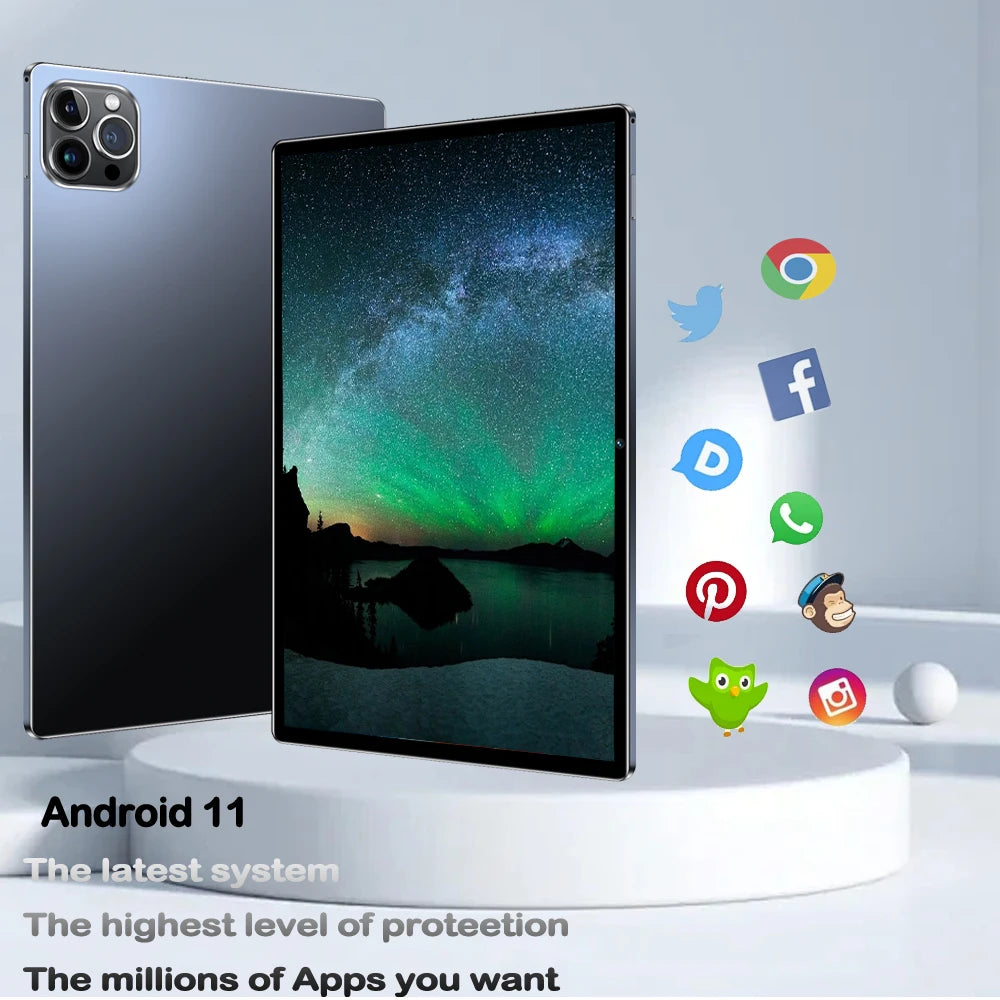 2024 Top selling 10.1-inch Tablet with 4GB RAM 64GB ROM, Android 11