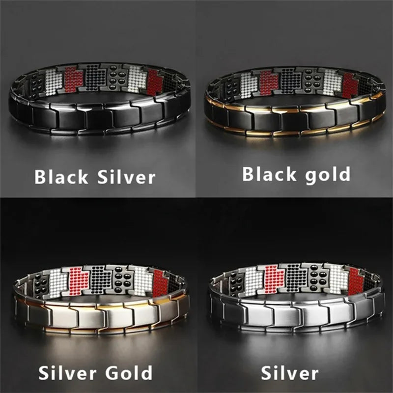 New Men's Health Energy 3 in 1 Bracelet Bracelet for Arthritis Twisted