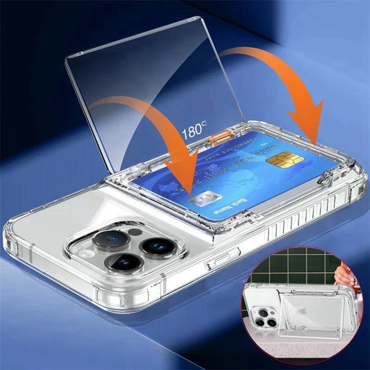 Card Holder Phone case For iPhone 15 14 16 13 12 11 Pro Max