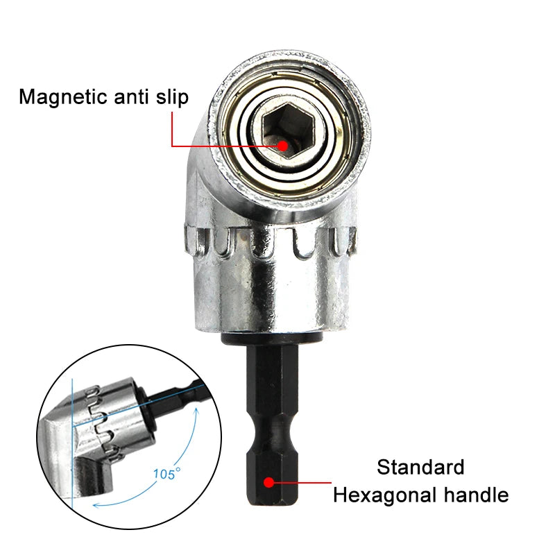 105 degree turning screwdriver joint electric drill corner attachment