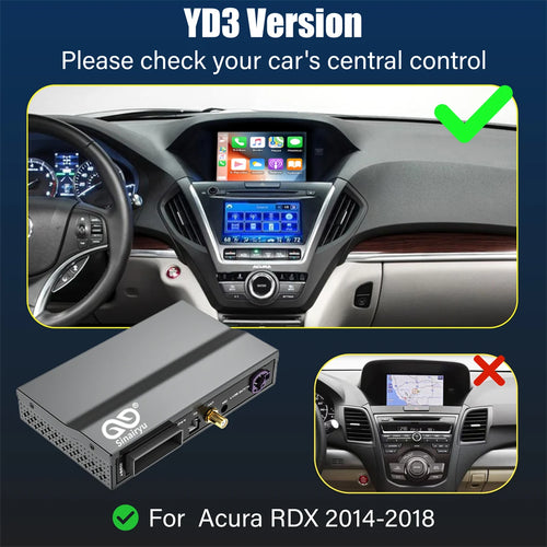 Car Ai Box Wireless Apple Carplay Android Auto For Acura YD3 MDX RDX
