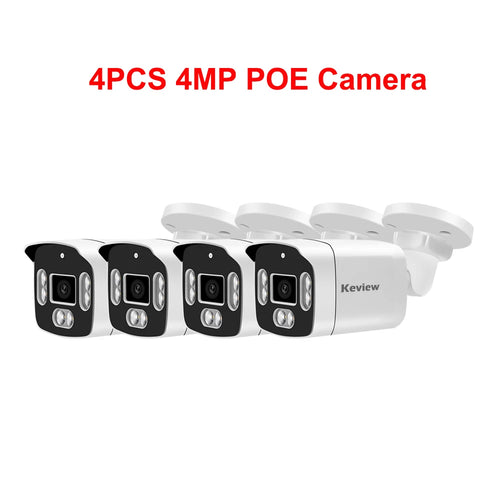 4K Poe Video Surveillance Camera IP Onvif Audio 48V POE Or DC 12V 4MP