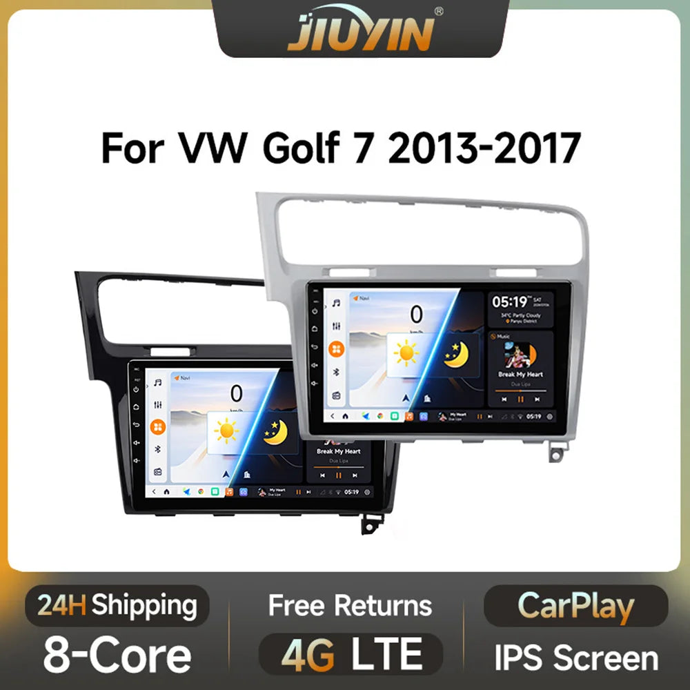 JIUYIN 10.1 Inch  Android 13 Auto Radio for VW Golf 7 2013-2017