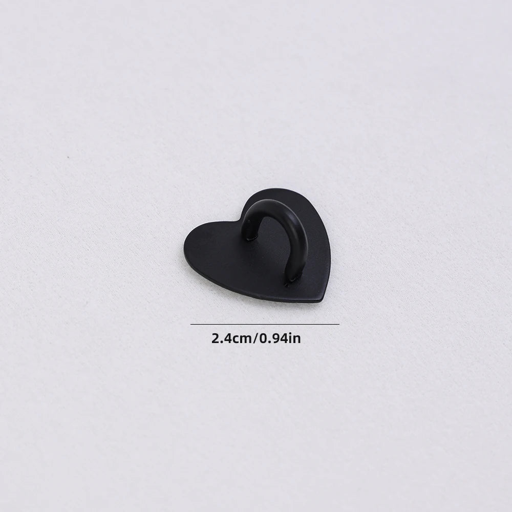 Kawaii Adhesive Metal Heart Phone Charm Holder Mobile Phone Case