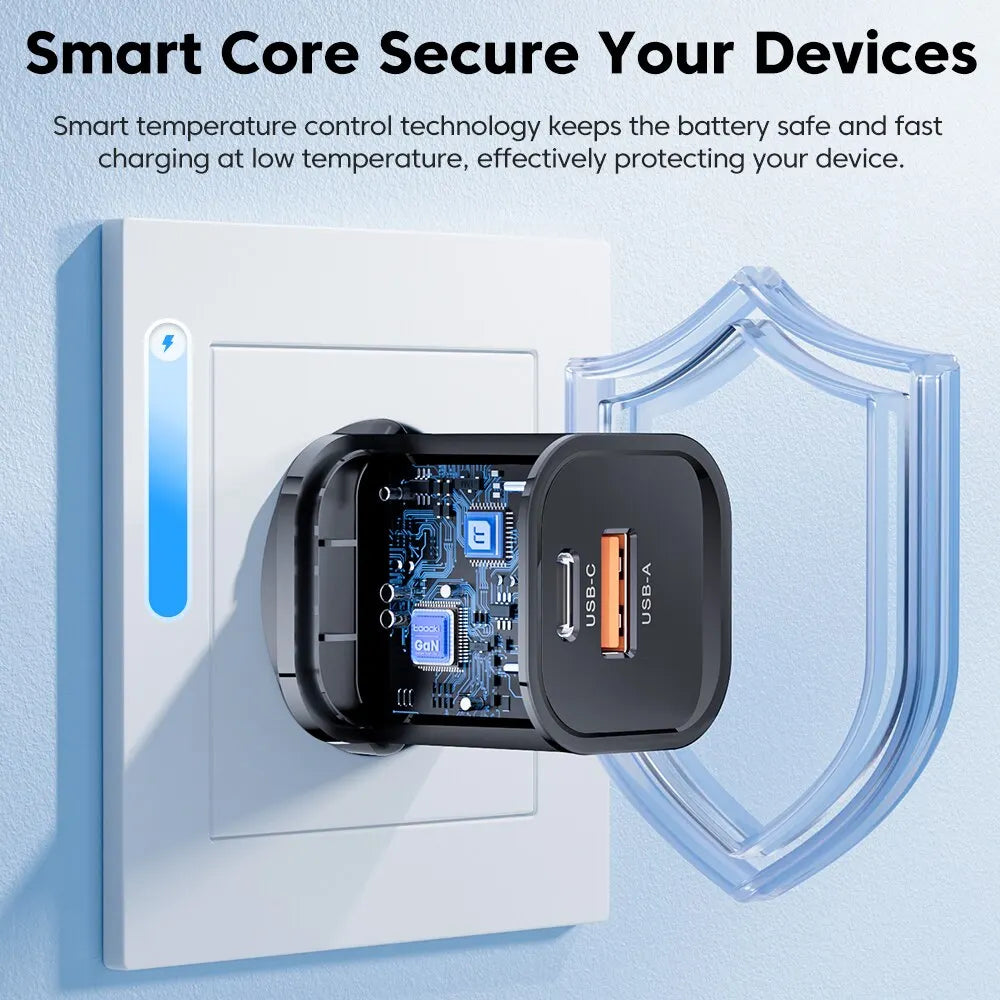 Toocki GaN USB Type C Charger Portable High Speed Charger for iPhone