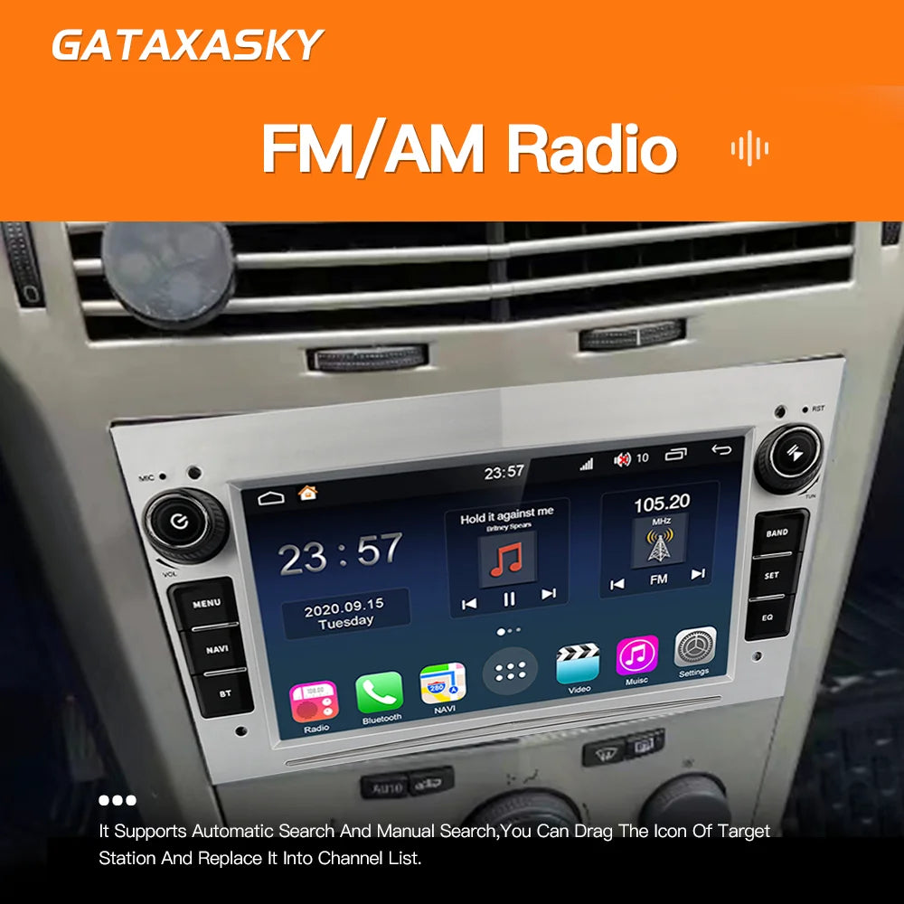 GATAXASKY Car Android Radio Multimedia For Opel Vauxhall Astra H G J