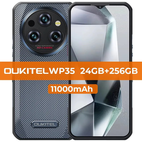 Oukitel-WP35 Rugged Smartphone, Android Mobile Phone, NFC Cell Phone,