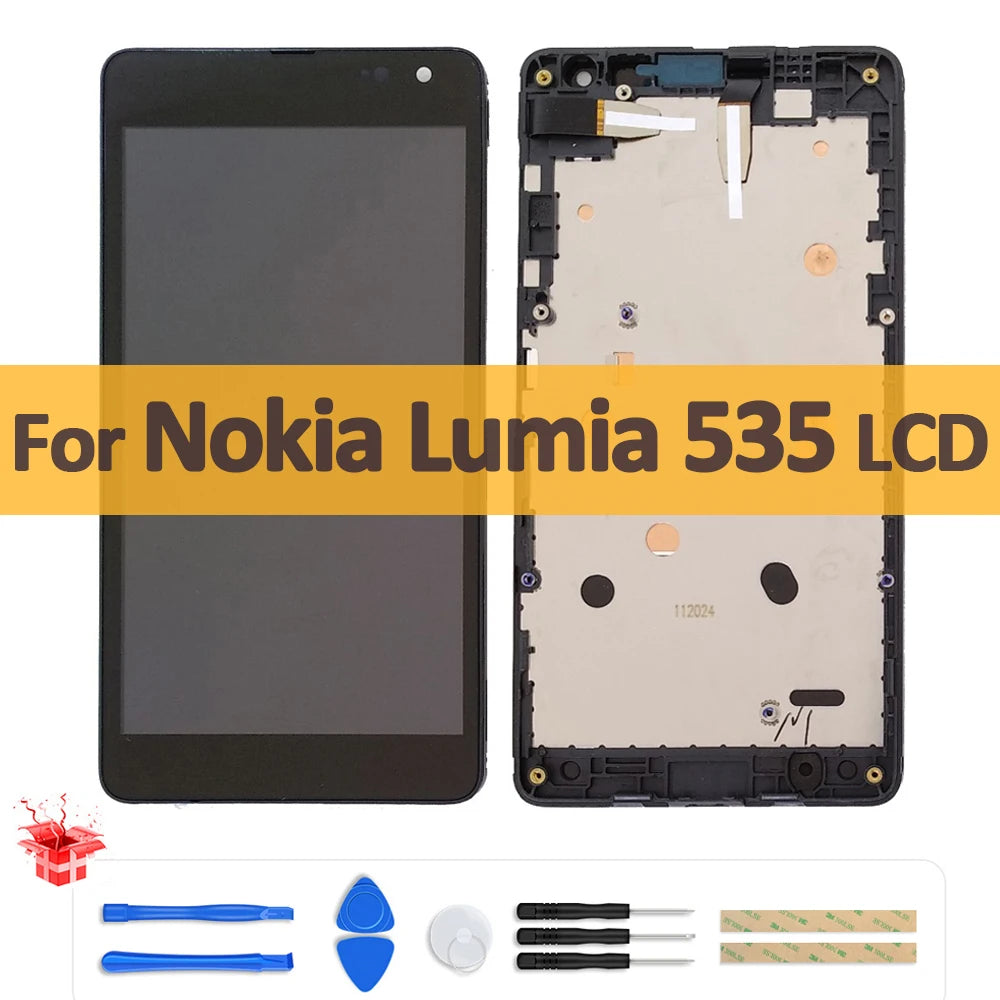 5.0" LCD Display For Nokia Lumia 535 LCD N535 RM-1090 Version 2S 2C