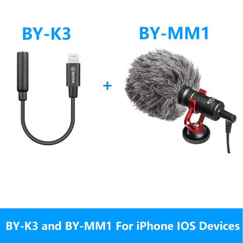BOYA BY-MM1 Professional Cardioid Shotgun Microphone for iPhone