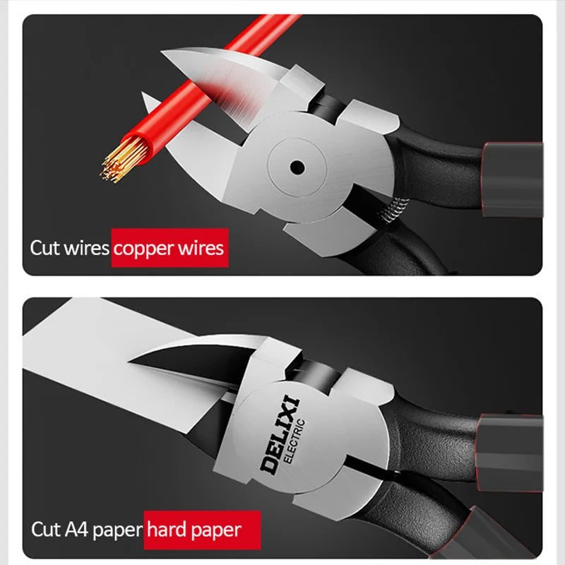 DELIXI ELECTRIC Nozzle Pliers  Electronic Pliers Industrial Scissors