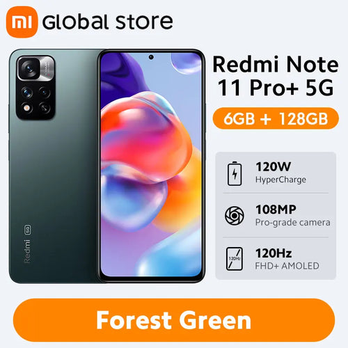 Global Version Xiaomi Redmi Note 11 Pro+ 5G 6GB RAM 128GB ROM