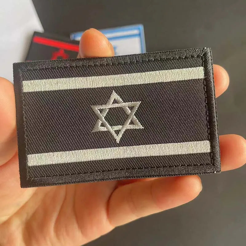 8*5CM/ Israel Flag Patch Clothes Sticker,Fabric Applique Embroidery