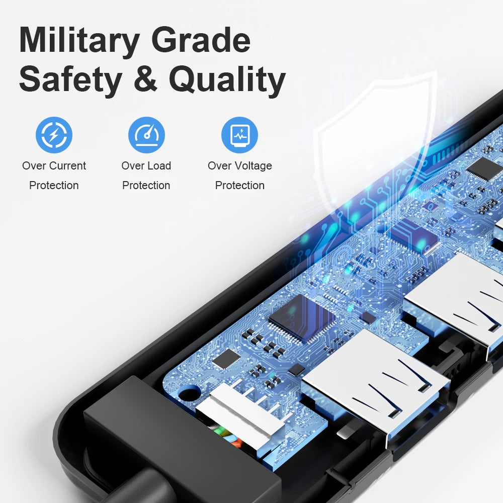 Lemorele USB HUB USB 3.0 Adapter 4 Ports Type A HUB OTG Adapter High