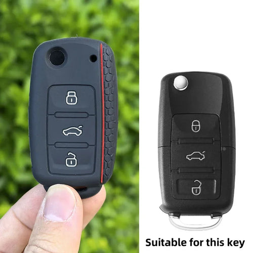 Silicone Car Key Case Key Cover For VW T5 Polo Passat Volkswagen Golf
