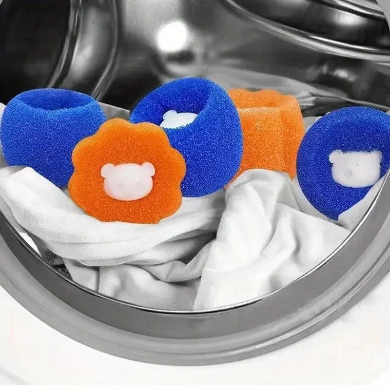 Washing Machine Bear Cleaning BallsPet Hair Remover Reusable Ball