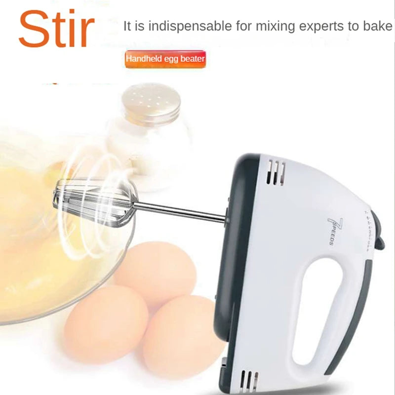 Electric Egg Beater Automatic Hand Mixer Blender 7 Gear Baking Whisks