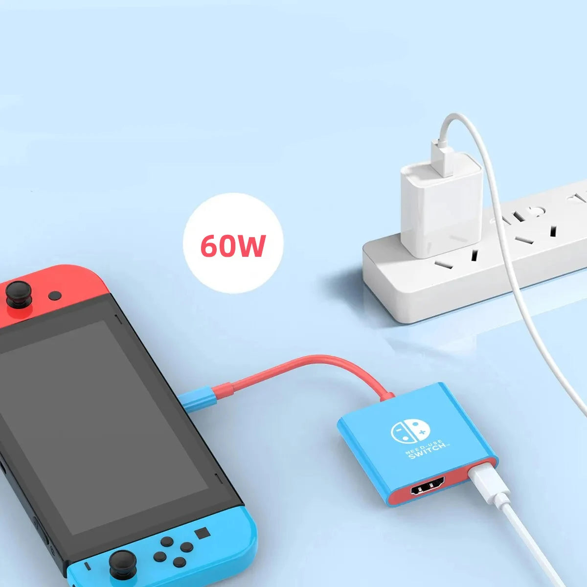 Portable Nintendo Switch Docking Station TYPE-C Hub with HDMI Perfect