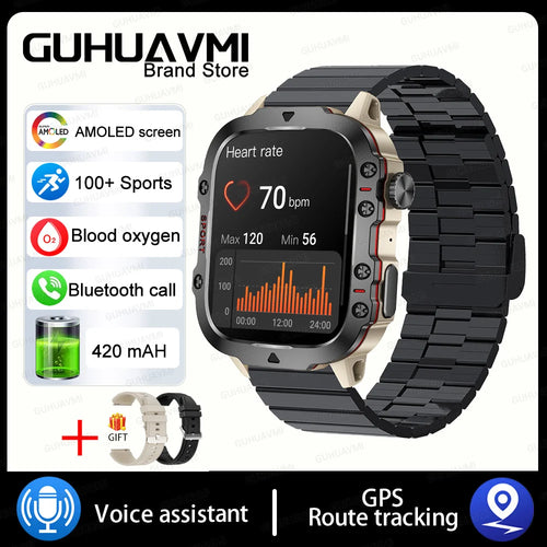 For Xiaomi Military GPS Tracker Smart Watch Men IP68 5ATM Outdoor