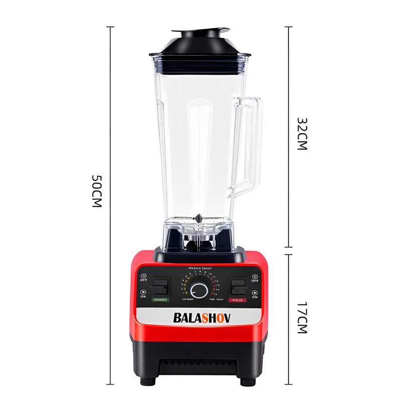 2000W Heavy Duty Commercial Blender Stationary Mixer Food Processor