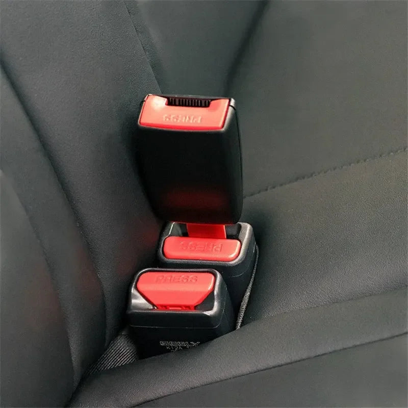 2pcs/Set Car Safety Belt Buckle Extension Clip Safety Belt Buckle