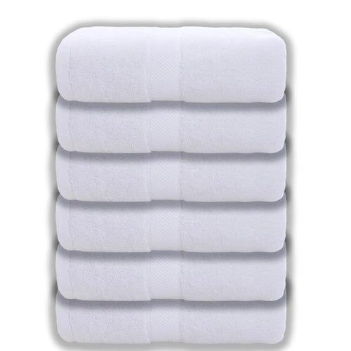 2/4/6pcs Cotton White Face Towels Set Soft Feel Hotel Towel Adult's