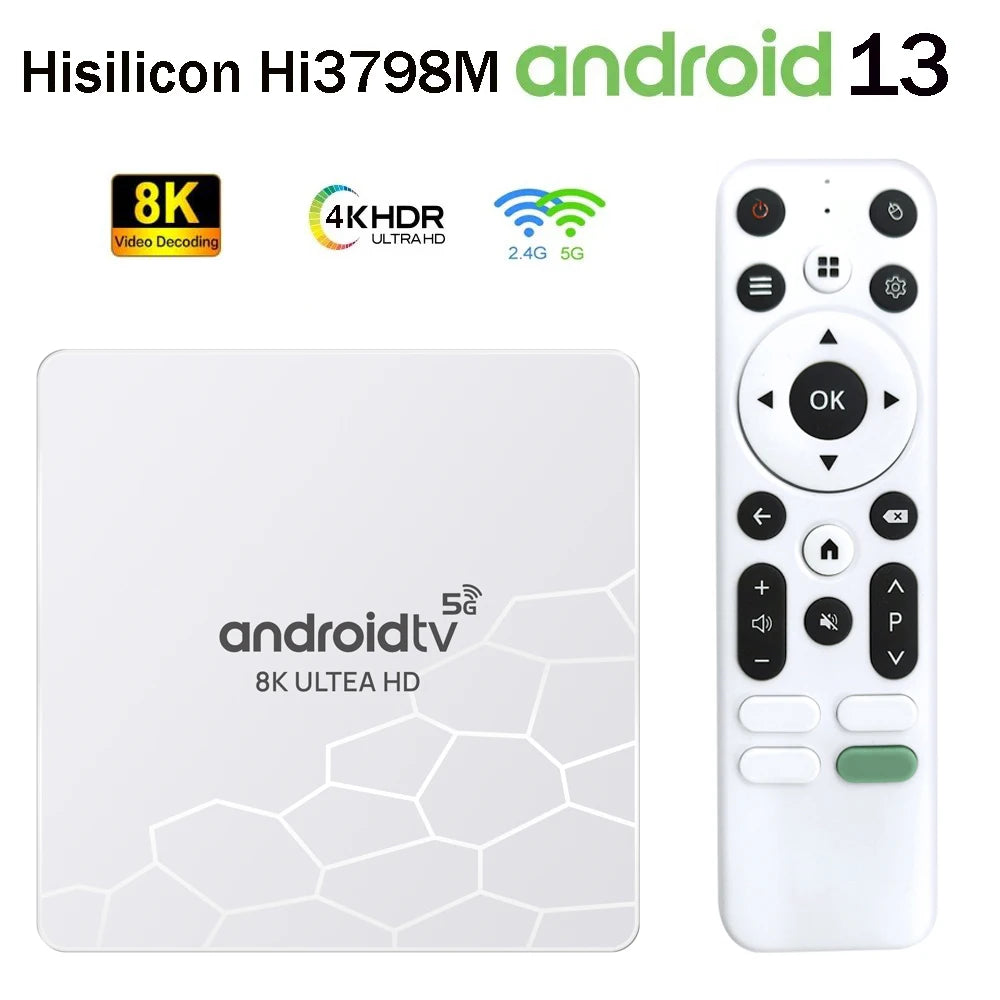Q96 OHP 8K Android 13 HD 8K 4K HDR Smart TV Box 8GB OTA 4G 5G Dual