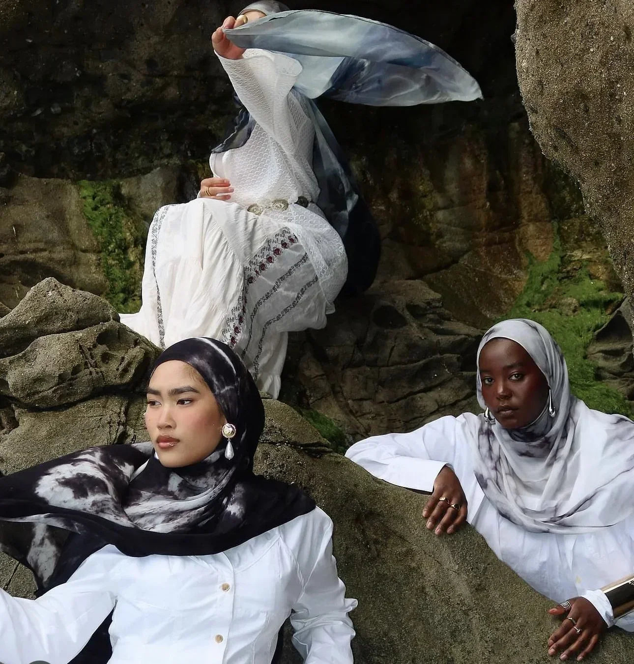 Watercolour Floral Printed Modal Breathable Light Weight Soft Cotton