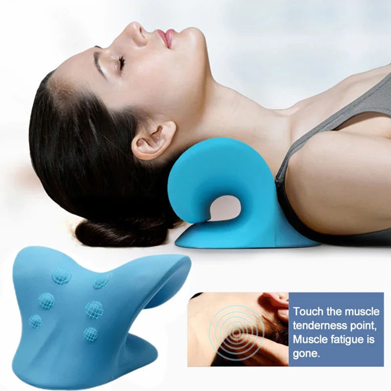 Neck Massage Pillow, Shoulder, Cervical Chiropractic, Traction Device,