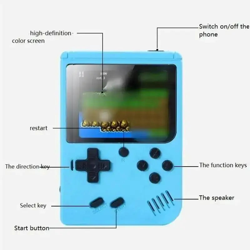 Retro Portable Mini Handheld Video Game Console 8 Bit 3.0 Inch Color