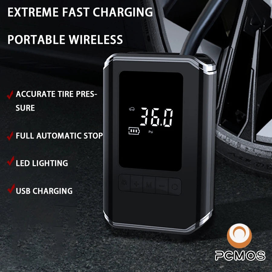 PCMOS Inflatable Pump Portable Handheld Wireless Charging Digital