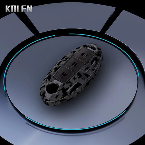 ABS Carbon Fiber Car Key Case Cover For Nissan Qashqai X-Trail T32 T31