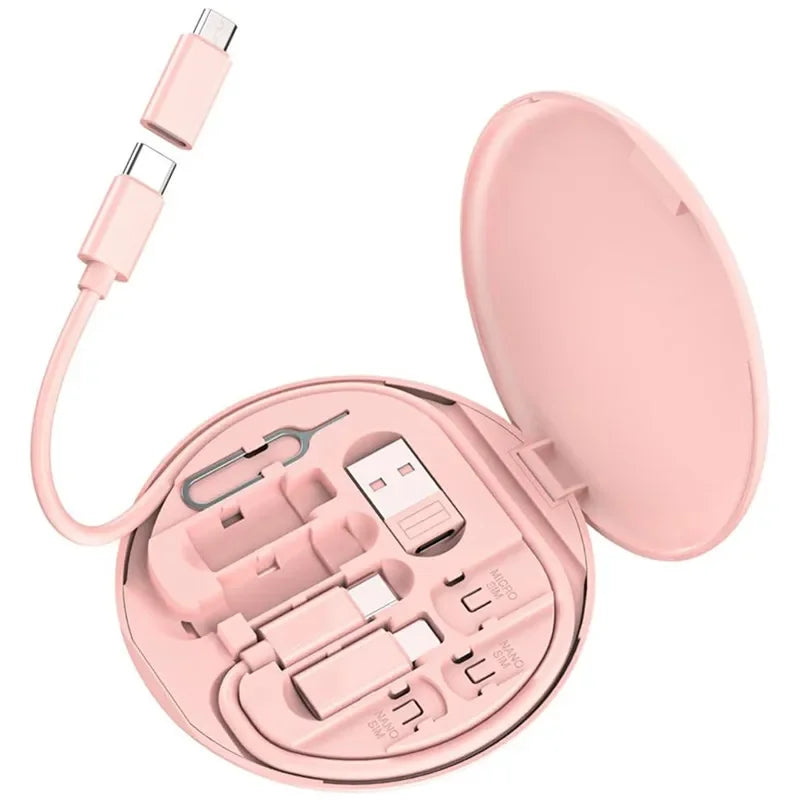 60W Multi Type-C To USB C To Micro USB To Lighting Fast Charging Phone