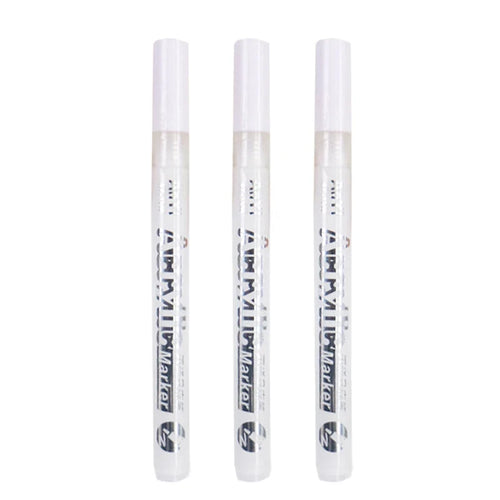 3Pcs/set Acrylic Markers Paint Pen Black/White/Gold/Silver for Rock