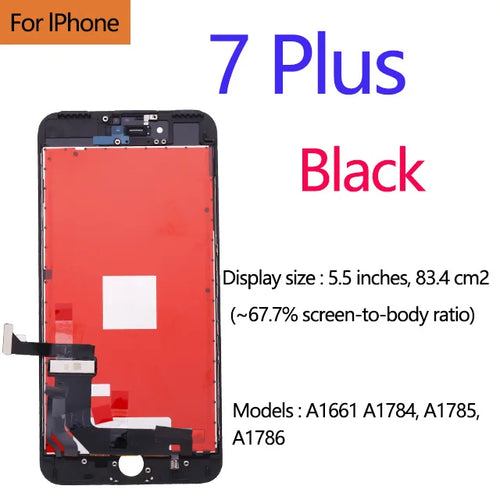 AAA+++ Quality For iPhone 5 5s 5c 6 7 LCD Display Touch Screen For 6s
