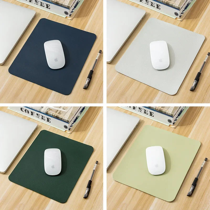 Small PU mouse pad Non-Slip Gaming Desktop Leather Mouse Pad