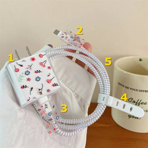 3D Gradient Color Soft Silicone Charger Case for Iphone 14 13 Pro 18w