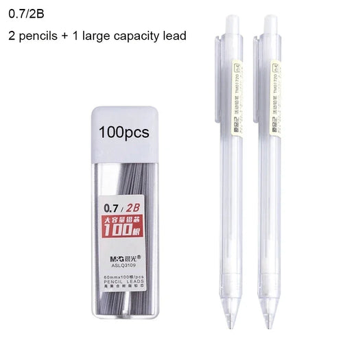 2B/HB Mechanical Pencil Leads Set 0.5/0.7mm Automatic Pencil Core
