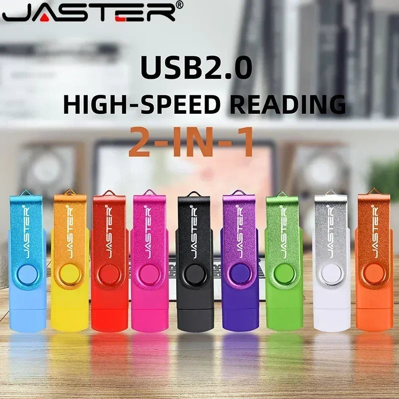 JASTER TYPE-C High Speed USB Flash Drive OTG Pen Drive 256GB 128GB