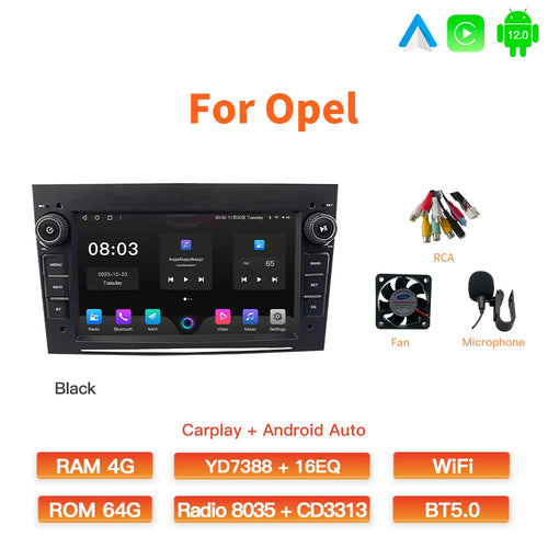 GATAXASKY 7"Car Android Radio Multimedia For Opel Vauxhall Astra H G J