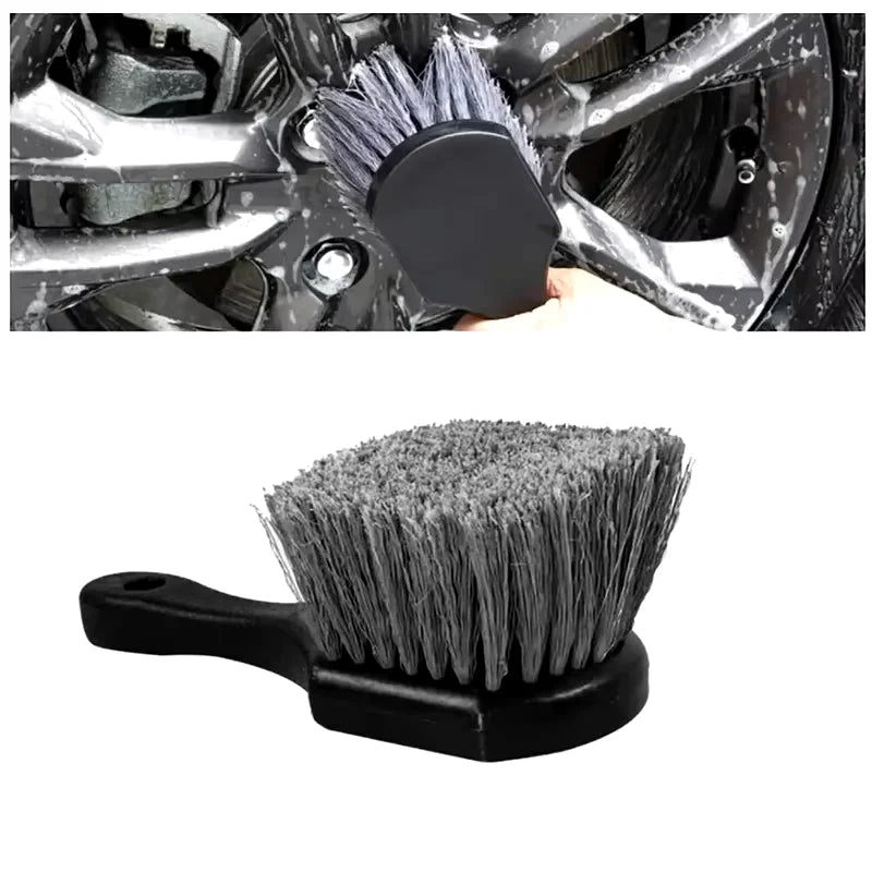 Car Wheel Cleaning Brush Detail Brush Short Handle Tire Rim Washing