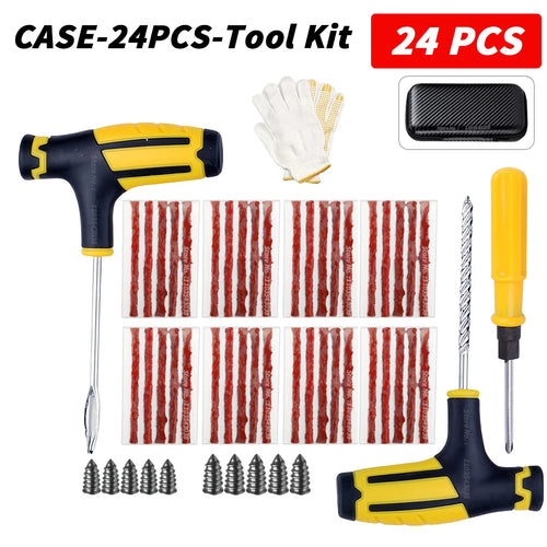 Car Tire Repair Kit Puncture Plug Tools Tyre Puncture Emergency for