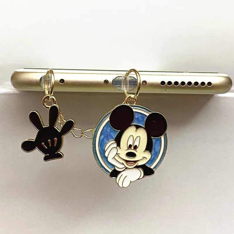 MINISO Minnie Mickey Phone Anti-Dust Plug For iPhone Samsung Xiaomi